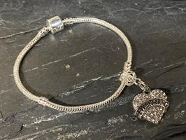 Twirling Heart Bracelet