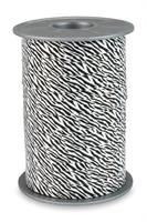 Presentsnöre poly 10 mm 175 m/r Zebra