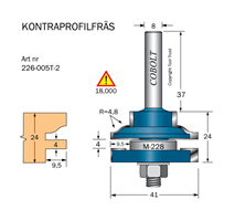 Kontrafräs R=4.8 D=41 Not=4 S=8