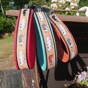 Halsband med dekorband