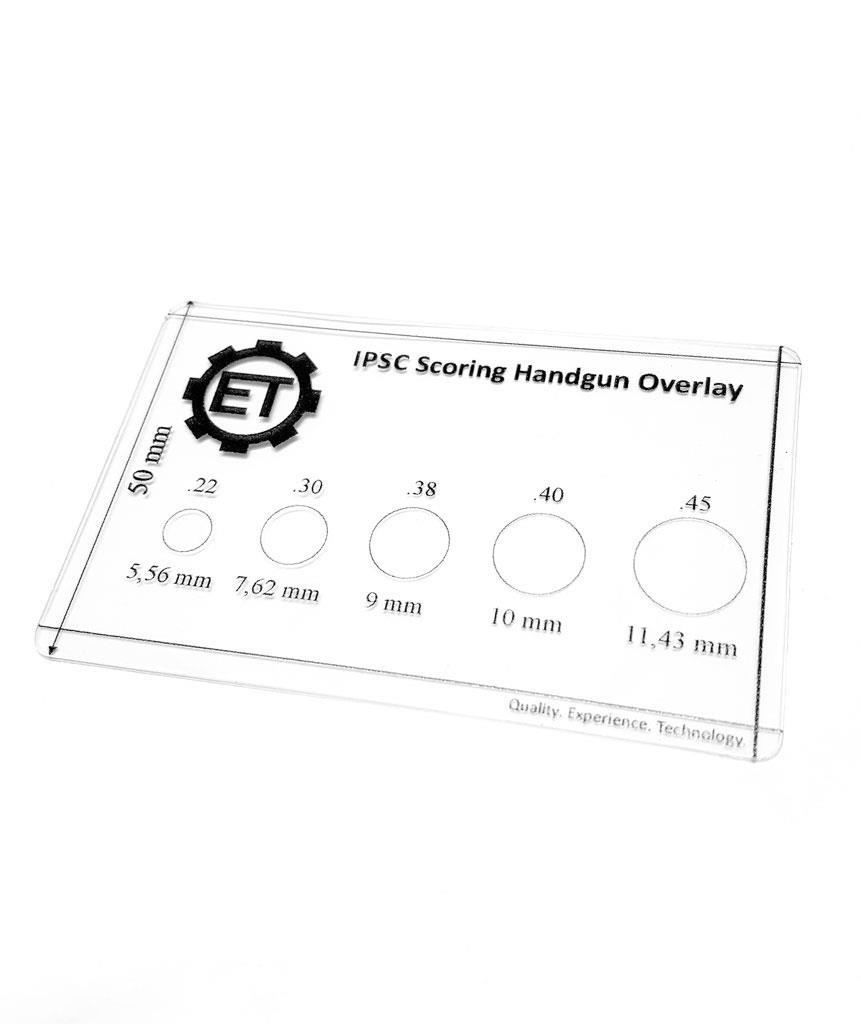 IPSC Scoring Handgun Overlay tulkki