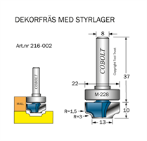 Dekorfräs m lager M-228