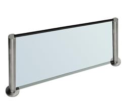 Sprutskjerm 87 x 20 cm - Klart glass