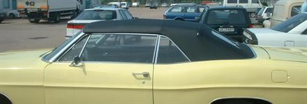 Sufflett Ford/Mercury 67-68 Fullsize vinyl svart combo plast