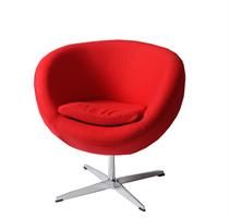 Thea lounge stol, rød