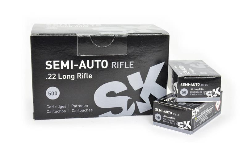 SK .22LR Semi-Auto Rifle - 500kpl laatikko