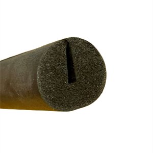 U-profil 3/25x25 mm sort EPDM svamp - Løpemeter