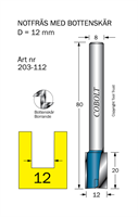 Notfräs D=12 L=20 TL=80 S=8