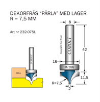 Dekorfräs Pärla m lager M-188