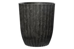 Kruka plast gråmelerad D29cm H34cm