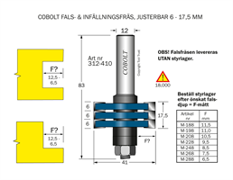 Falsfräs L=17.5 D=41 TL=80 S=12