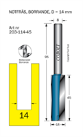 Notfräs D=14 L=45 TL=95 S=8