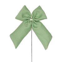 Rosett på pinne grön 12x16cm 4/fp