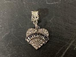 Twirling Heart Charm