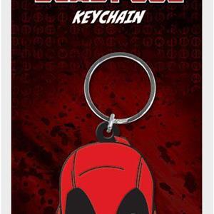 Marvel Comics Rubber Keychain, Deadpool Face