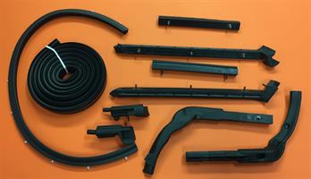 Gummilistset Corvette C2 63-67 10del