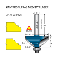 Kantprofilfräs R1=4 R2=4.5 D=41 L=19