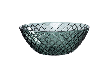 Glasskål sota grön D20cm 6/fp