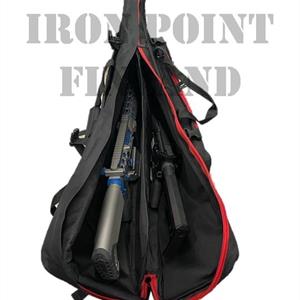 IPF Tactical Pro Kiväärilaukku musta/pun (medium)