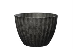 Kruka plast gråmelerad D27cm H19cm