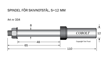 Spindel S=12 TL=110