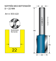 Notfräs D=22 L=35 TL=90 S=12