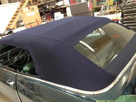 Sufflett GM 65-70 C-body tyg blå combo7 glas