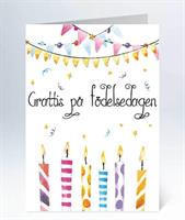 Kort SP små Grattis på födelsedagen"ljus" 25/fp