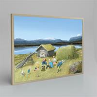 Fäbovall  70x50 cm (Poster inramad)