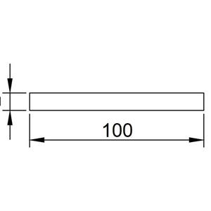 Cellegummi strips 100x2 mm Sort m/lim – 20 meter