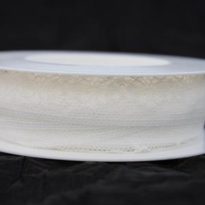 Band 18 mm ca 18 m/r spets off white