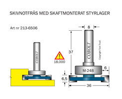 Skivnotfräs L=6.5 F=6 D=36 S=8