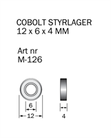 M-126 Kullager 12 x 6 x 4 mm