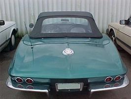 Sufflett Corvette C2 63-67 vinyl svart
