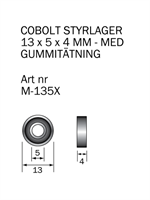 M-135X Kullager 13 x 5 x 4 mm