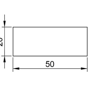 Cellegummi strips 50x20 mm Sort m/lim - 10 meter