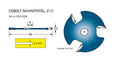 Notskiva L=2.4 D=48 Z=3