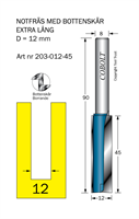 Notfräs D=12 L=45 TL=90 S=8
