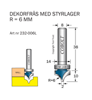 Dekorfräs Pärla m lager M-148