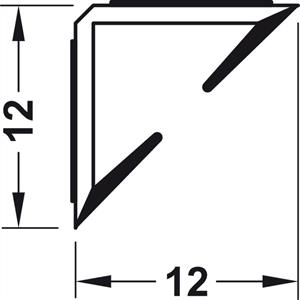 Røyktettelist 12x12x2100 mm brun (R/A)