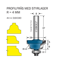 Profilfräs dubbelradie R=4 L=13 F=8