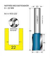 Notfräs D=22 L=35 TL=90 S=13