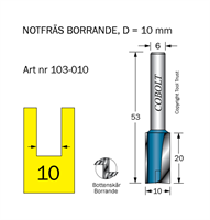 Notfräs D=10 L=20 TL=53 S=6