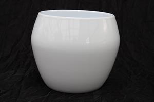 Kruka Bella vit D19cm 4/fp