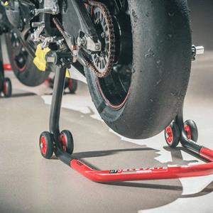 LV8 ELEVATE REAR U-STAND, Forks, Black/Red