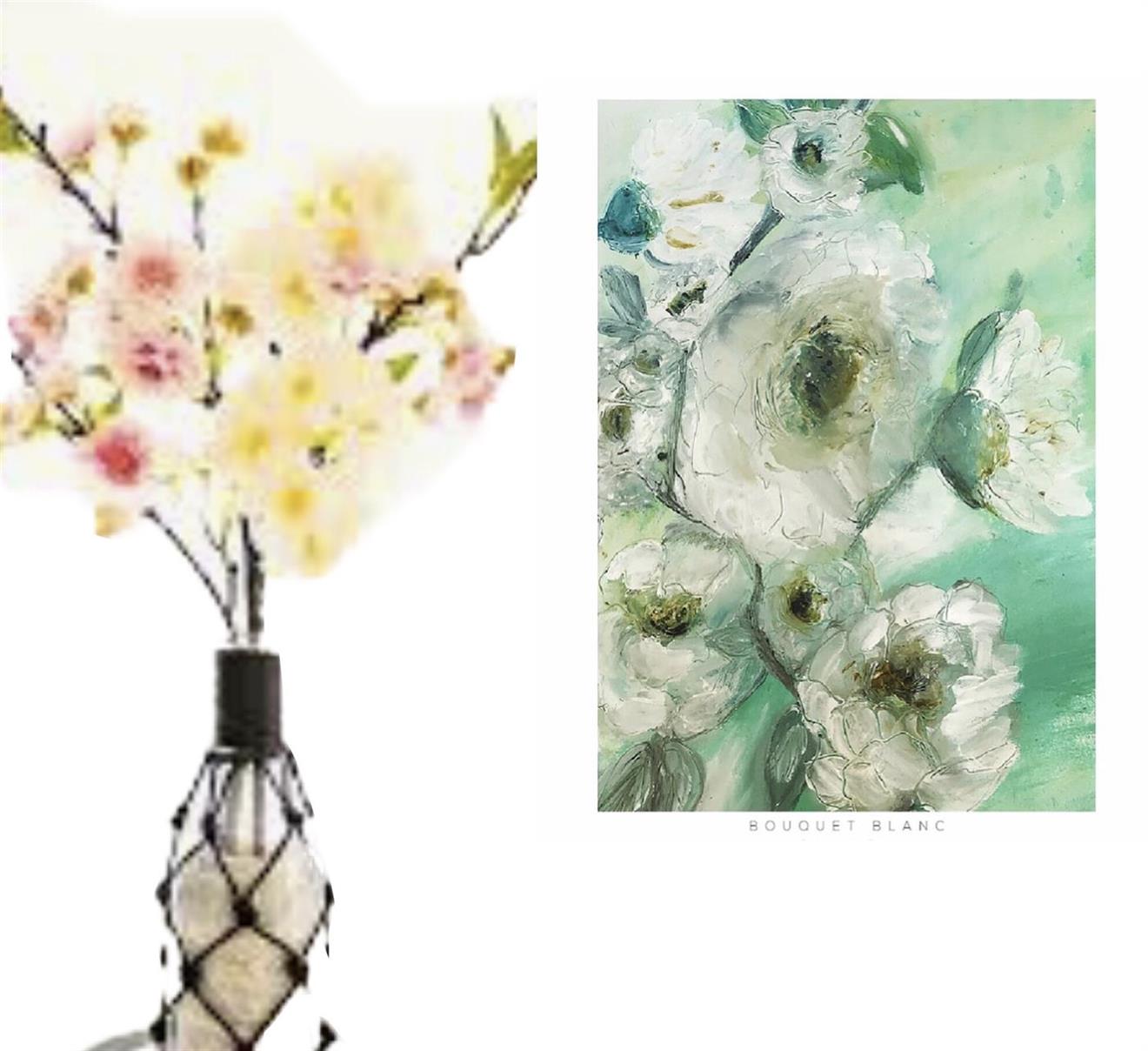 Posters i ram- Bouquet blanc 70x50