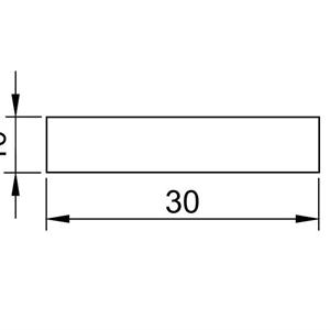 Cellegummi strips 30x10 mm Sort m/lim - 20 meter