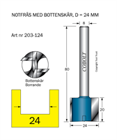 Notfräs D=24 L=20 TL=80 S=8