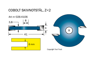 Notskiva L=6 D=41 Z=2