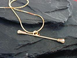 Baton Necklace, Gold